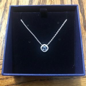 Swarovski Blue Stone Pendant Necklace- Brand New!